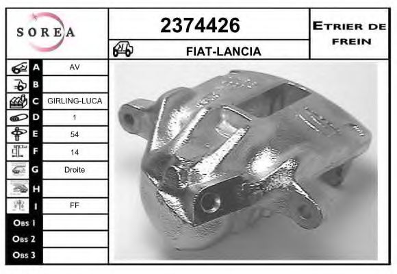 Etrier frana